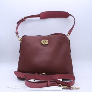 Coach Willow Bucket Bag in Colorblock C2590 - Wine